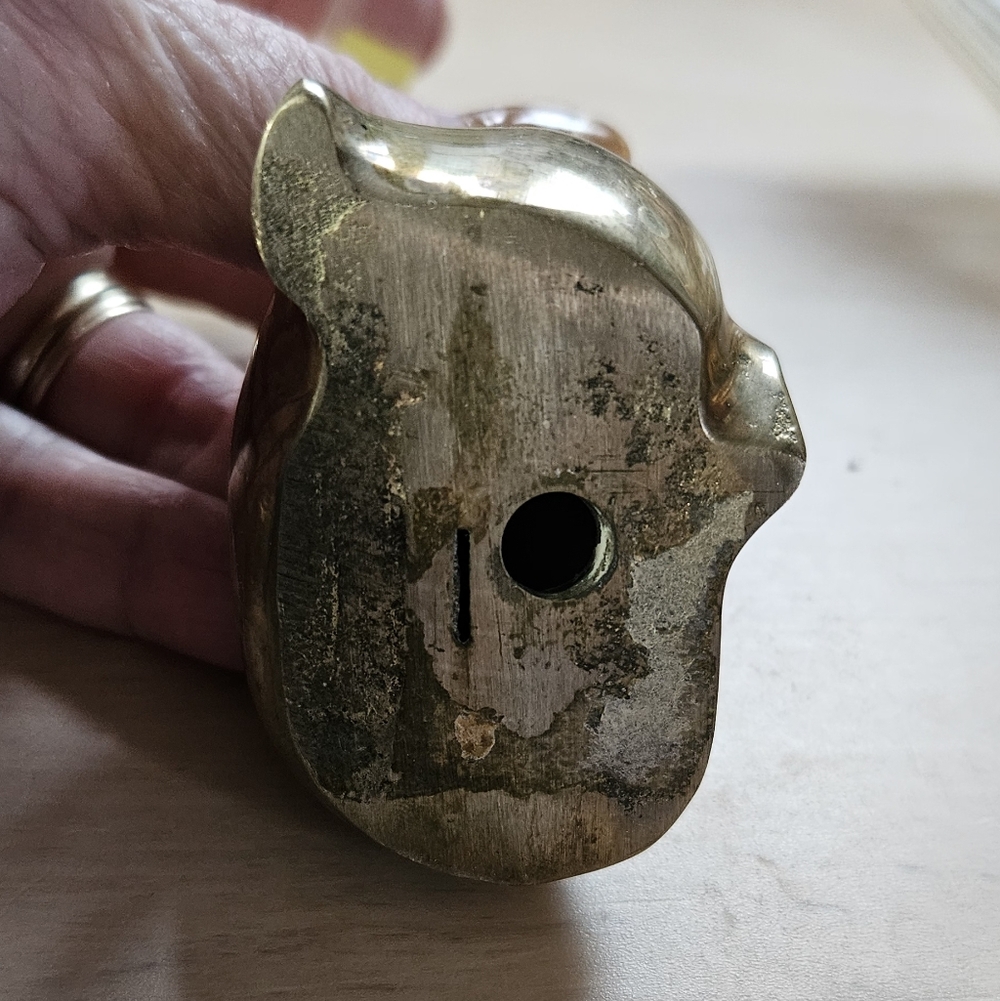 Brass Seal Sculpture Paperweight - Picture 3 of 6